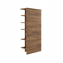 Tall bathroom cabinet 943, 50x33xH123cm, oak
