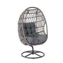 Leisure chair CASSIA swivel 85x85xH151cm, grey