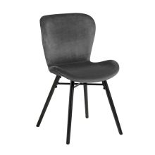 Dining chair BATILDA-A1 dark grey/black