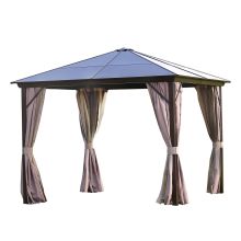 Gazebo SUNSET 3x3xH2,67m, brown/taupe