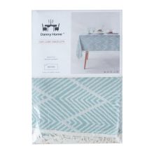 Tablecloth EASY CARE 140x180cm, blue with tassel