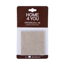 Mēbeļu aizsardzība filcs 86x86mm x 1gab, bēša