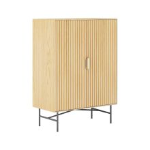 Skapis BASSEL 80x40xH110cm, 3D melamīns