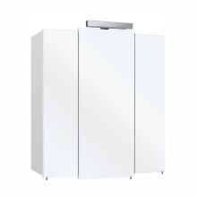 Mirror cabinet 13-I, 68x20xH73cm, white gloss