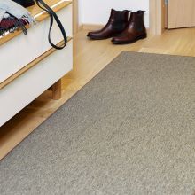 Carpet BONO D160cm, brown, flatweave