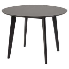 Dining table ROXBY, D105xH76cm, black