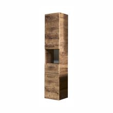 Tall bathroom cabinet 943, 35x33xH168cm, oak