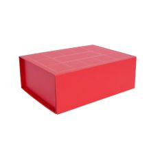 Бумажная коробка TRUDY 20x14x7см складная, красная