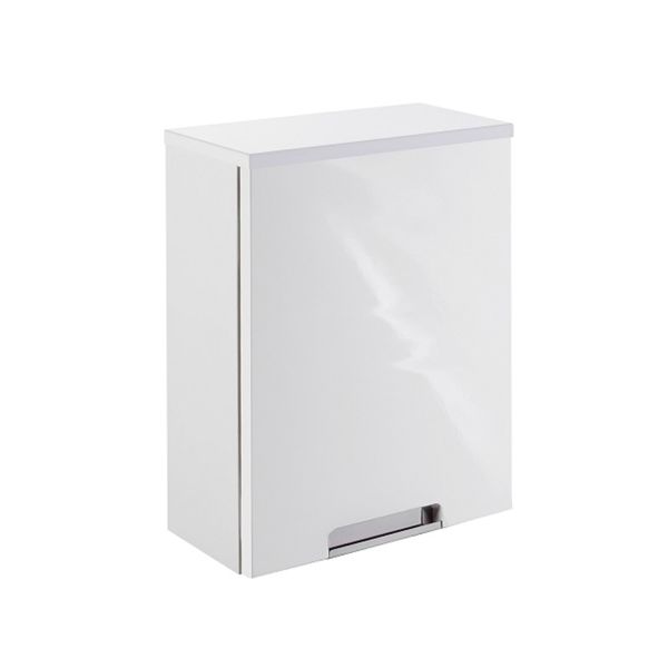 Upper bathroom cabinet MARS 33x16,5xH46,5cm, white gloss