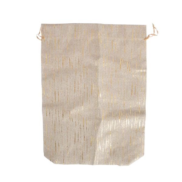 Bag from textile TEXY 30x40cm gold