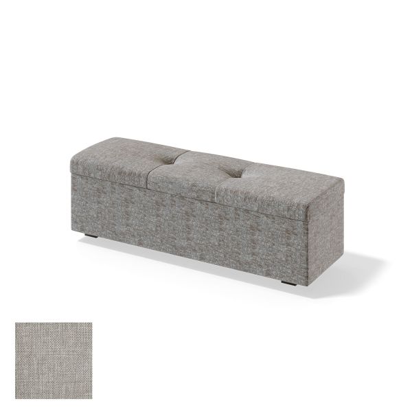 Storage box for continental bed RED/BLACK ULVASEN MANGO 150cm, beige