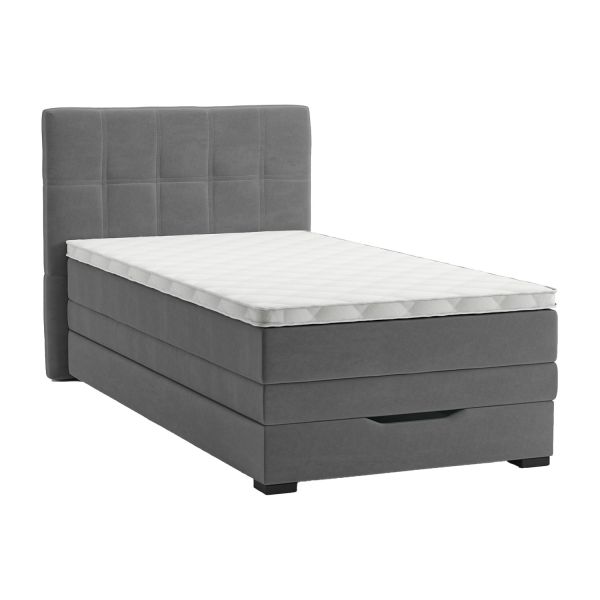 Continental bed JEEP 90x200cm, grey