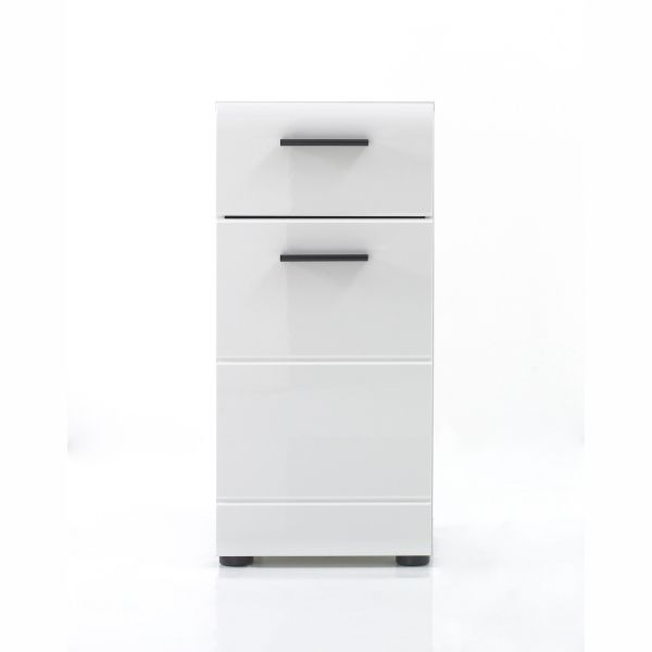 Bathroom cabinet SKIN 30x31xH79cm, white gloss