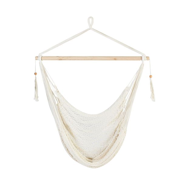 Šūpuļkrēsls CARINA dabīgs-balts