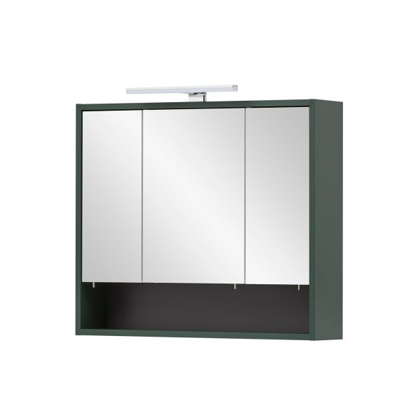 Mirrored cabinet KENT 70x16xH64cm, green