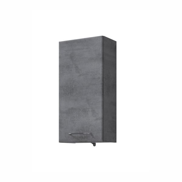 Upper bathroom cabinet 945, 35x33xH70cm, dark grey