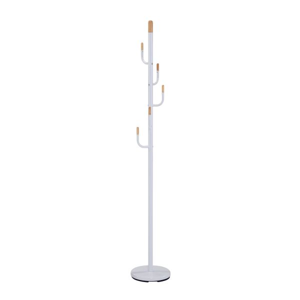 Coat rack GLADE D28xH174cm, white
