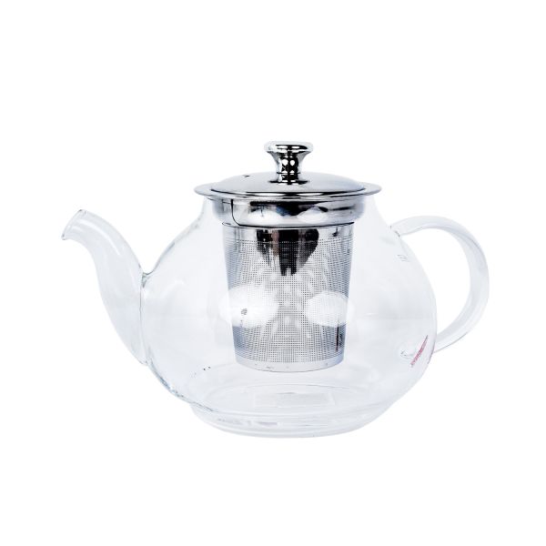 Teapot MANON 1.2L with a sieve, silver