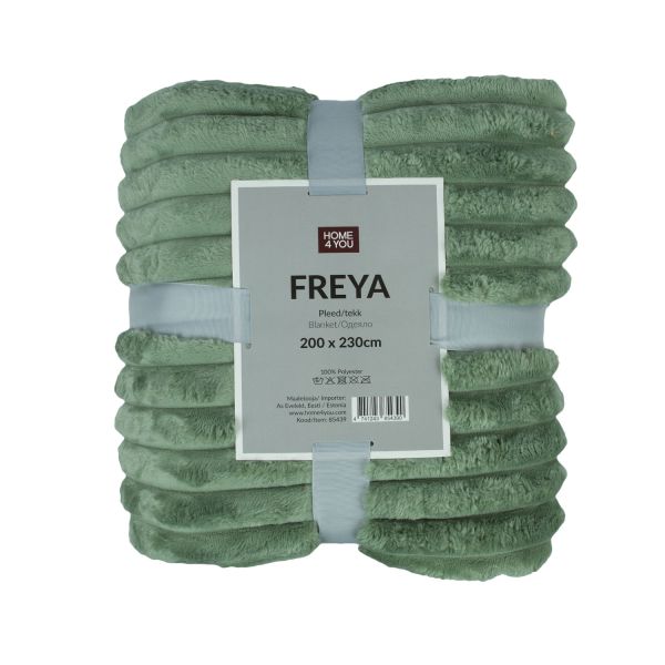 Plaid FREYA XL 200x230cm, light green