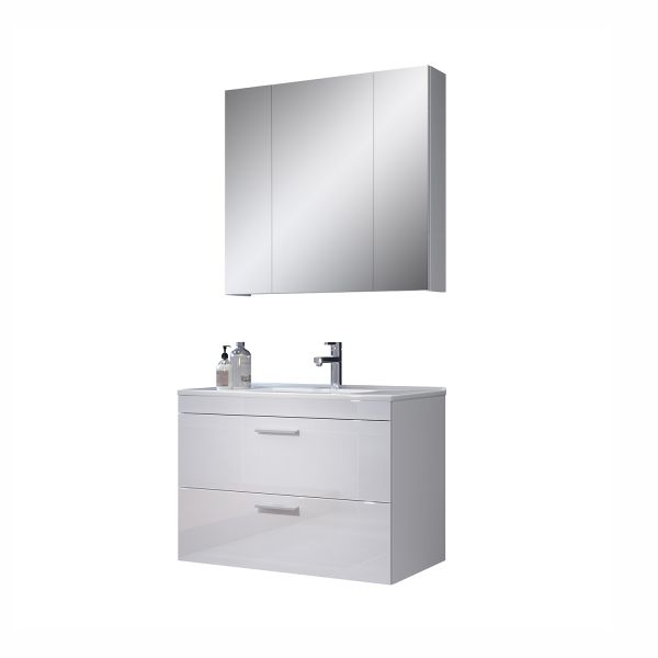 Bathroom set DEVON white high gloss