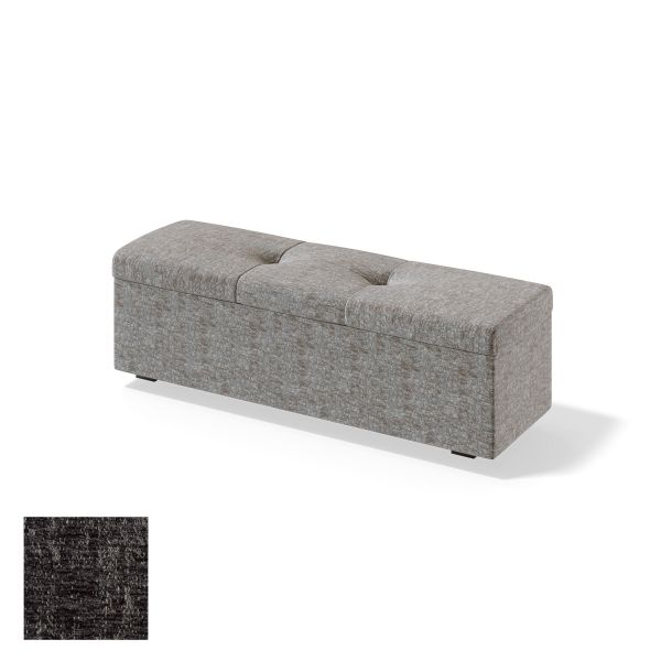 Storage box for continental bed RED/BLACK ULVASEN AVOLA 120cm, dark grey