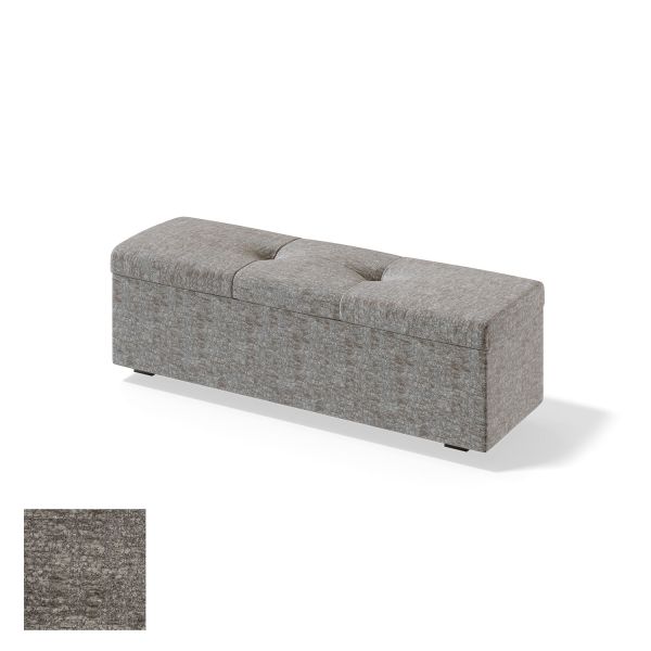 Storage box for continental bed RED/BLACK ULVASEN AVOLA 120cm, grey