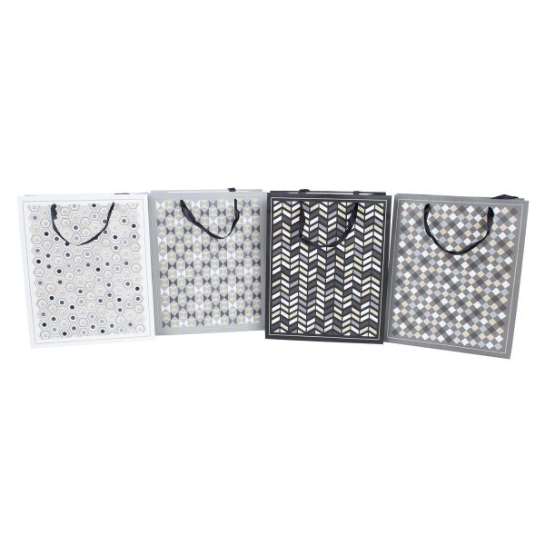 Gift bag JAMES M, 26x32x12cm, mix