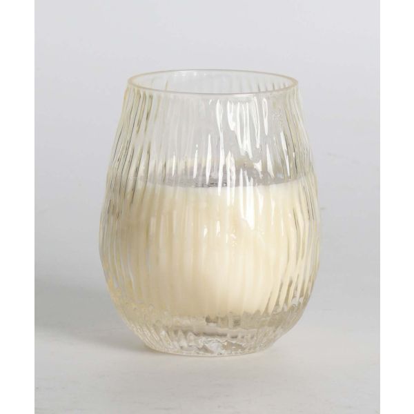 Scented candle in glass NATURE GREEN H10,8cm, Fresh Aromatic