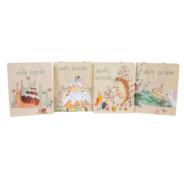 Gift bag JULES M, 26x32x12cm, mix