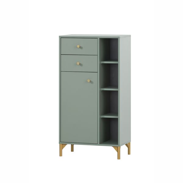 Bathroom cabinet ANDO 60x33,5xH114cm, green