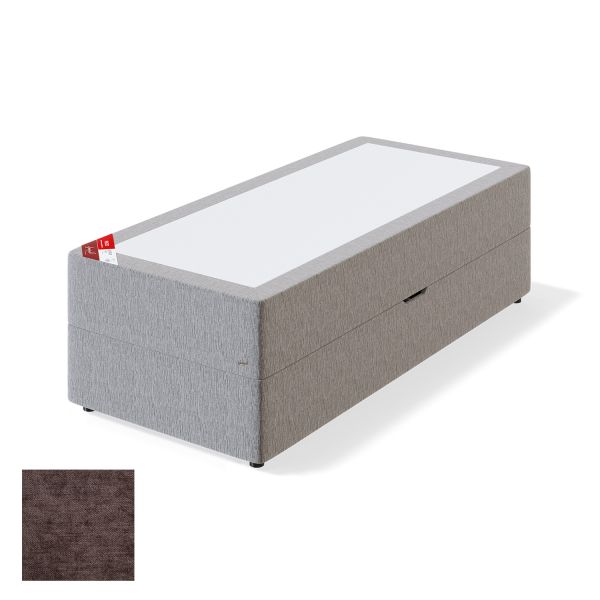 Kušete RED POCKET STORAGE CLIFF 90x200cm, mīksts, brūns