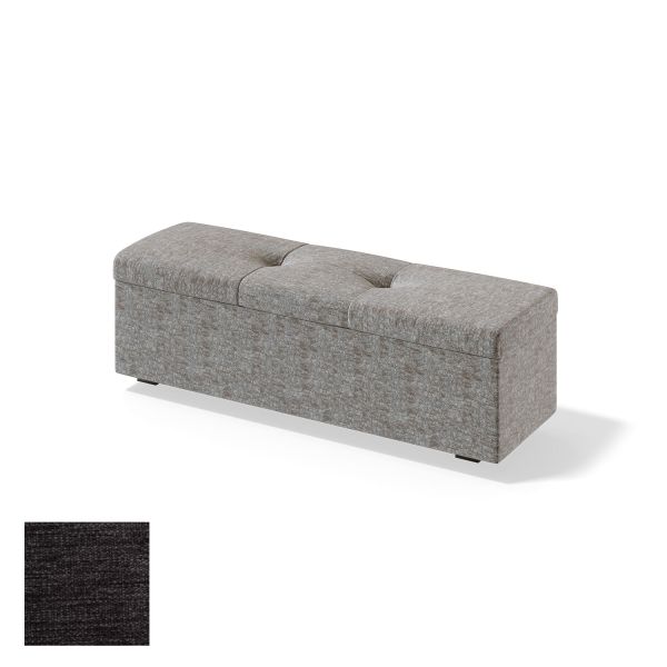 Storage box for continental bed RED/BLACK ULVASEN VERANO 120cm, dark grey