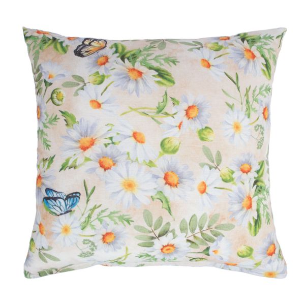 Spilvens LONETA 45x45cm, margrietiņas