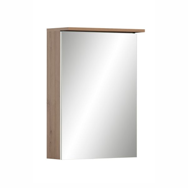 Mirrored cabinet JESPER 50x16xH72cm, oak