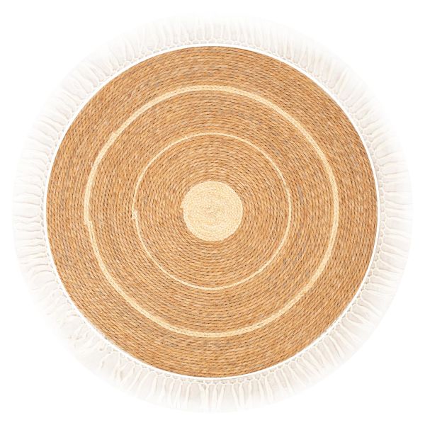 Paklājs SELITA D100cm, dabisks ar bārkstīm