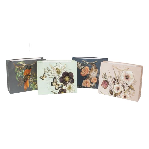 Подарочный пакет BLOOM 32х26х11см, микс