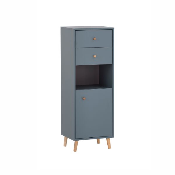 Bathroom cabinet BJARNE 40x33,5xH114cm, blue