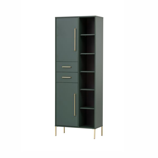 Bathroom cabinet KENT 67x33xH184cm, green