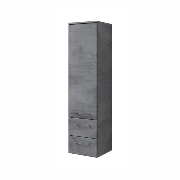 Tall bathroom cabinet 945, 35x33xH136cm, dark grey