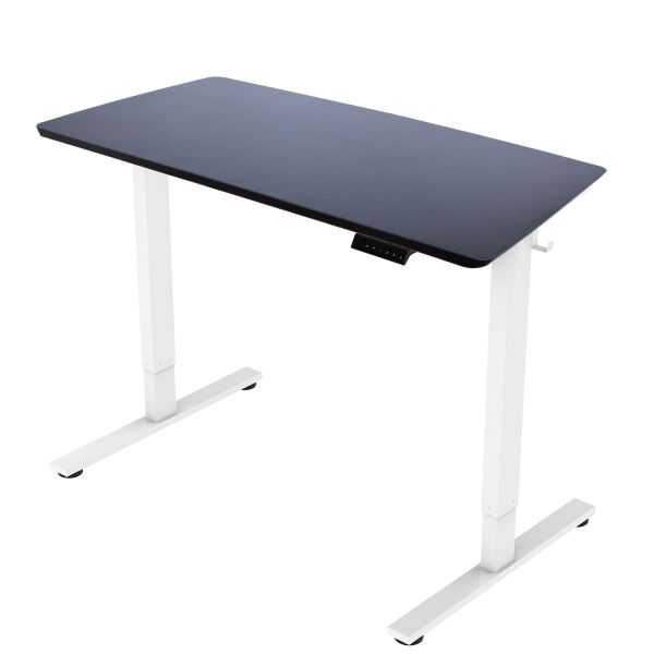 Desk ERGO FIT with 1 motor 120x60xH71,5-116cm, black/white