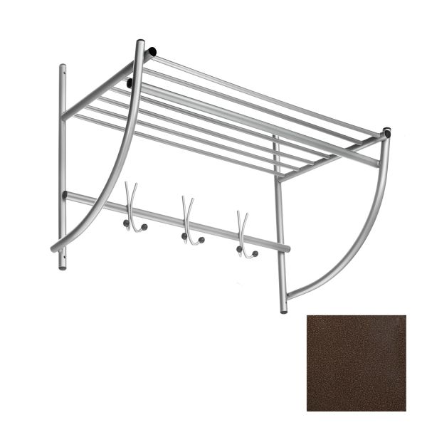 Wall coat rack ALTO 75x50x35cm, antique bronze