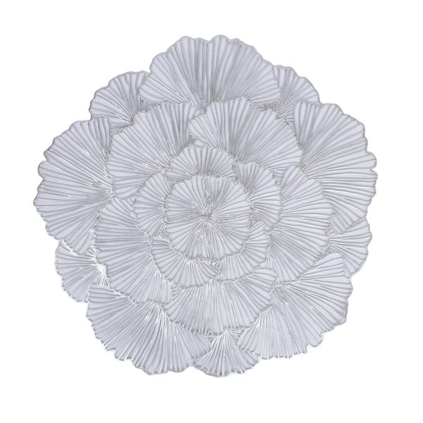 Placemat ROSE D38cm, silver