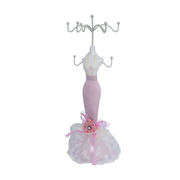 Jewelry stand ANGELINA pink long dress