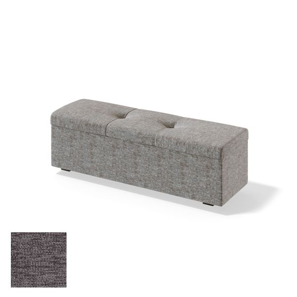 Storage box for continental bed RED/BLACK ULVASEN VERANO 120cm, grey