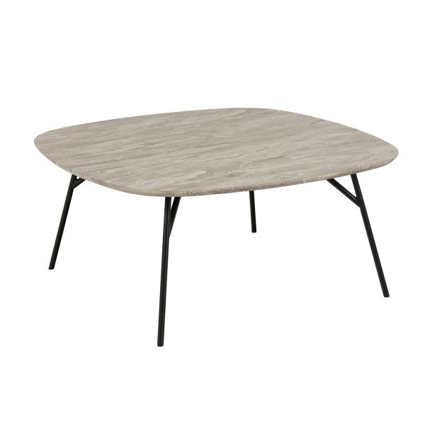 Kafijas galdiņš CARACAS 90x90xH40cm, pelēks