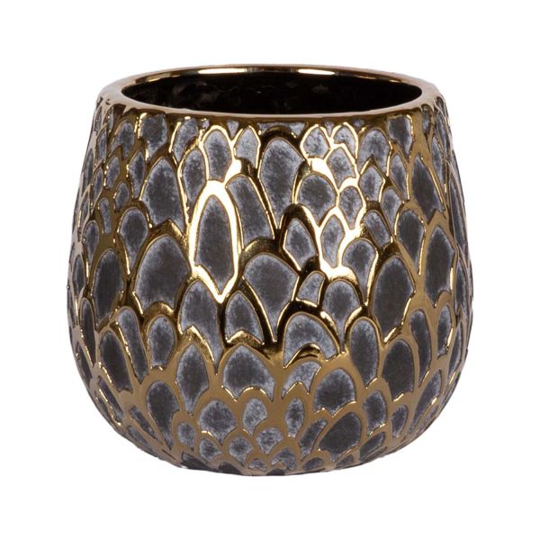 Flower pot GLEO D15.5xH14.5cm