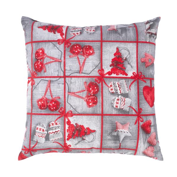 Pillow WINTER FLOWERS 45x45cm, hearts