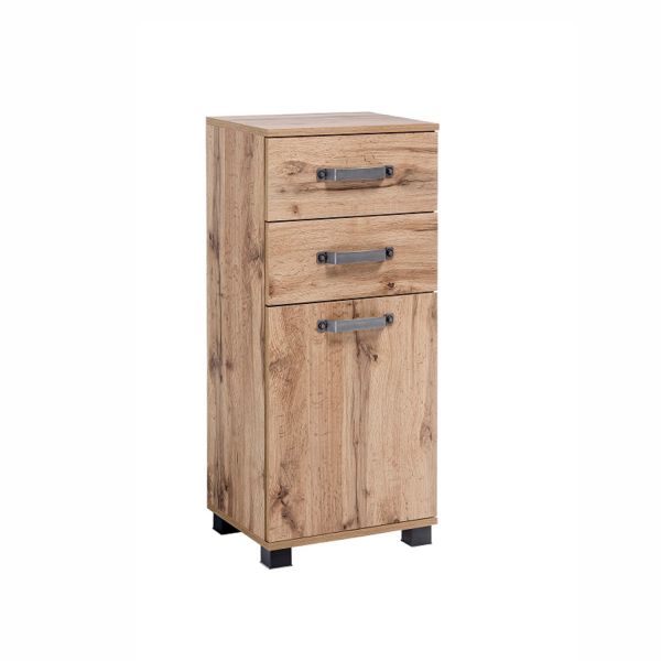 Lower bathroom cabinet MILAN 40x32xH95cm, oak