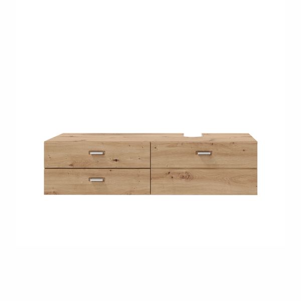 Washbasin cabinet GEO 140x53xH35cm, oak