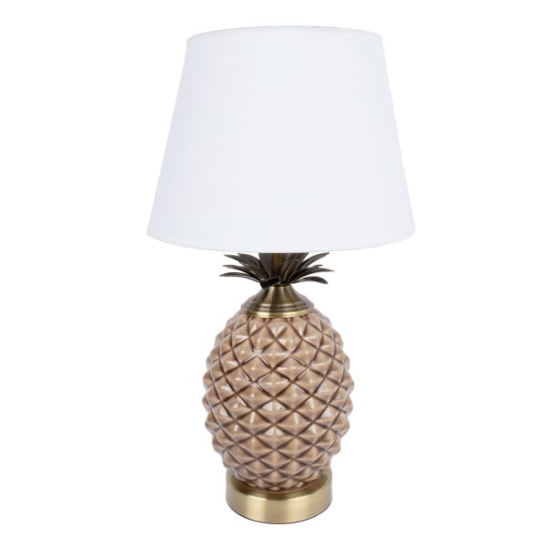 Galda lampa ANANAS H45cm, brūns